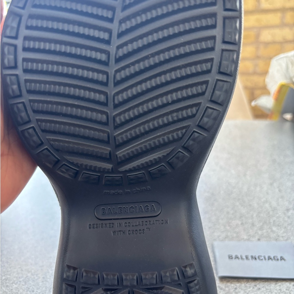 Balenciaga x Crocs Rubber Boots – Black, Size 42 EU - Fits like US Men’s 9 - Picture 6 of 6